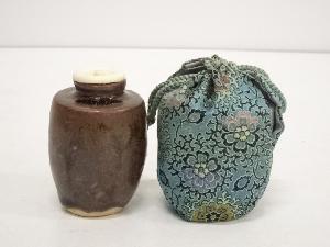 窯変茶入（仕覆付）　□z